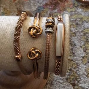 Rose Gold Fossil bracelets set PRICE NEGOTIABLE
